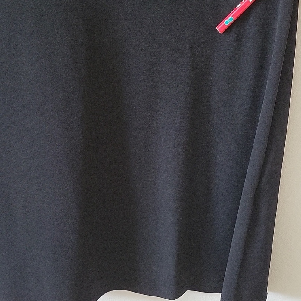 Chico's Black A-line Knit Short Sleeve Casual Dress Size‎ XL - Picture 3 of 8